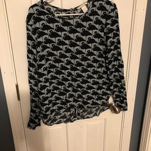 Flamingo print top